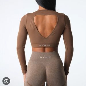 NVGTN Journey Long Sleeve Seamless Bra Top